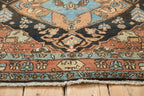3.5x4.5 Vintage Fine Heriz Square Rug