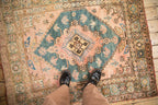 4.5x5 Vintage Anatolian Square Rug