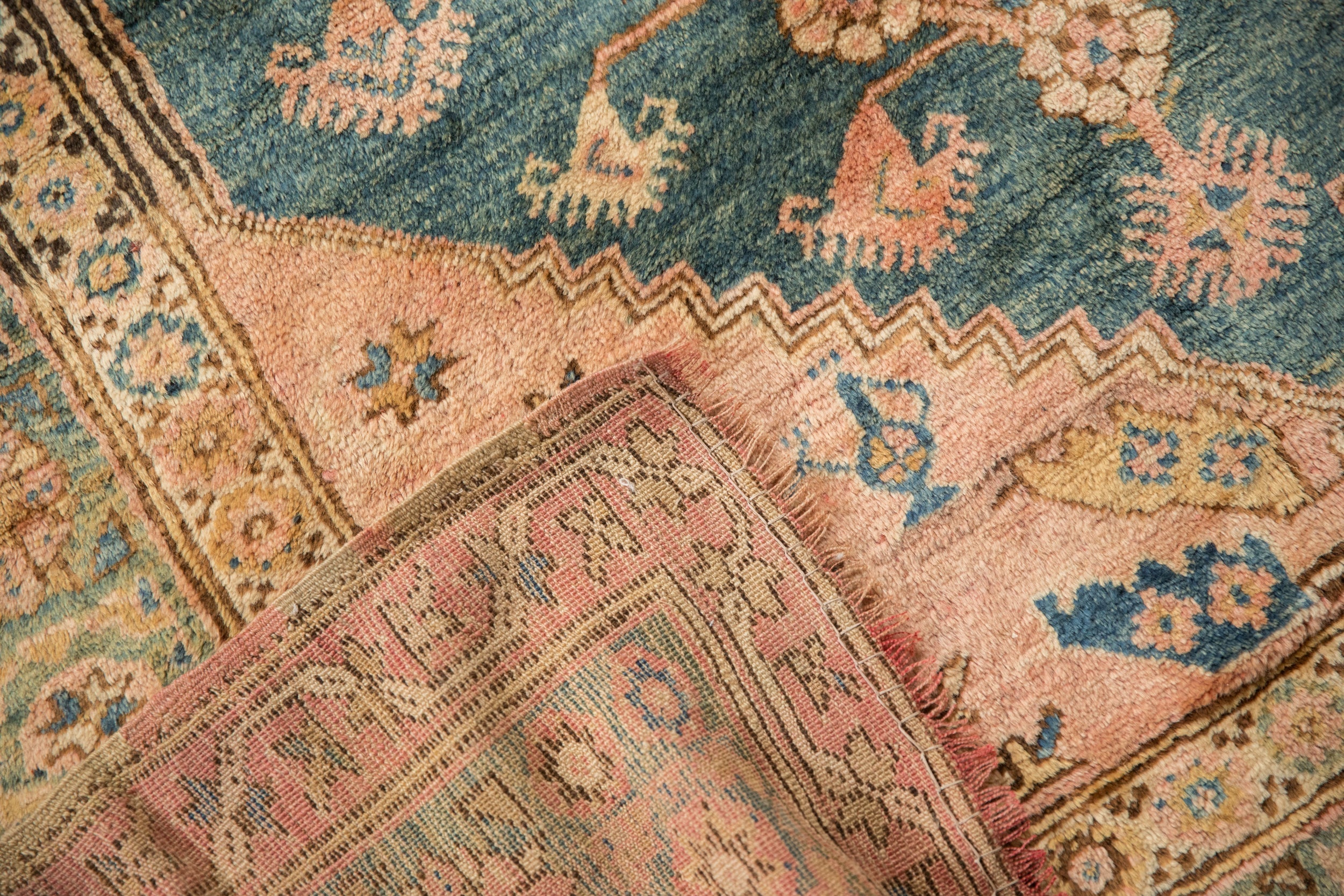 4.5x5 Vintage Anatolian Square Rug