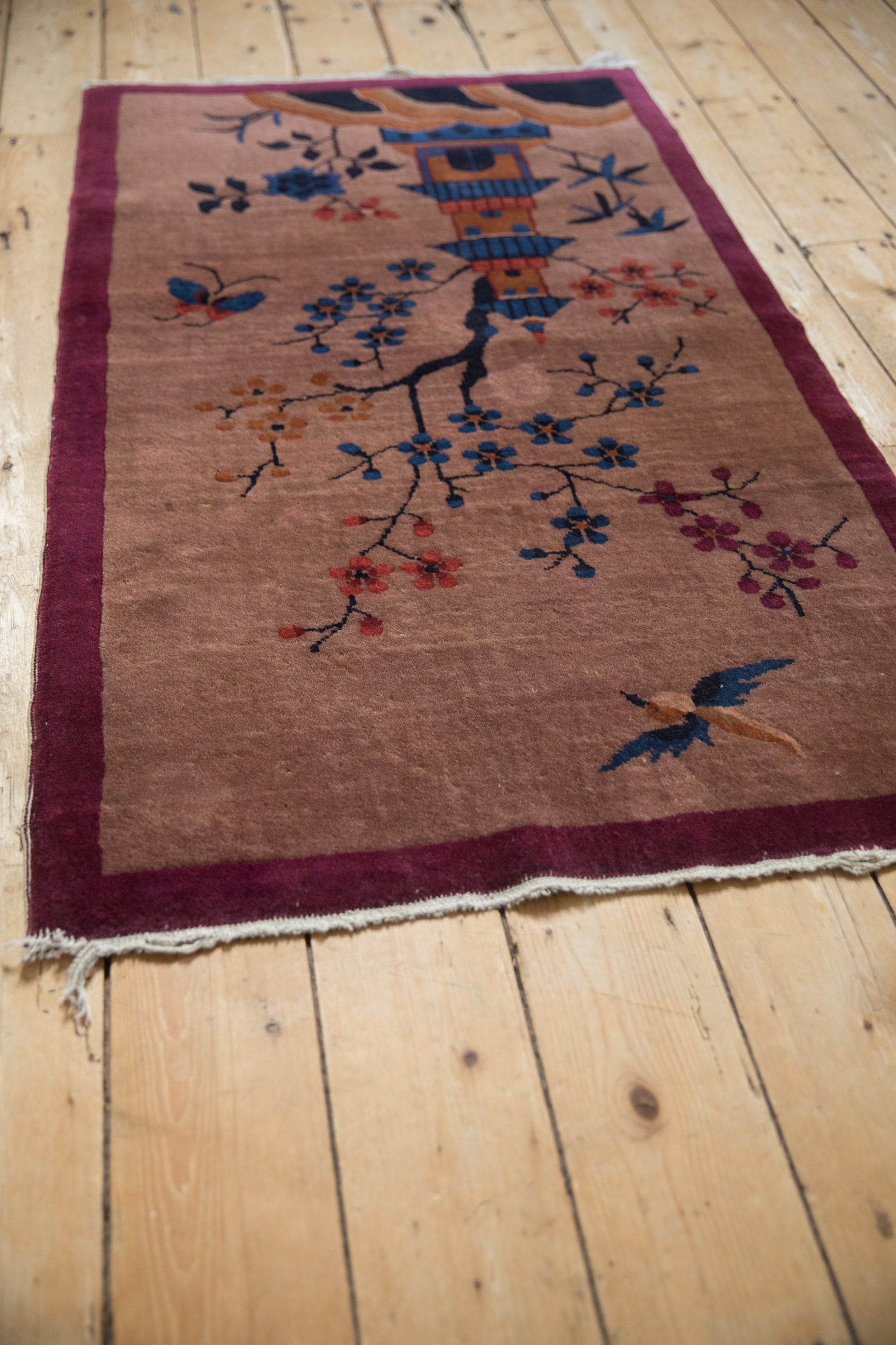 2.5x4.5 Vintage Art Deco Rug