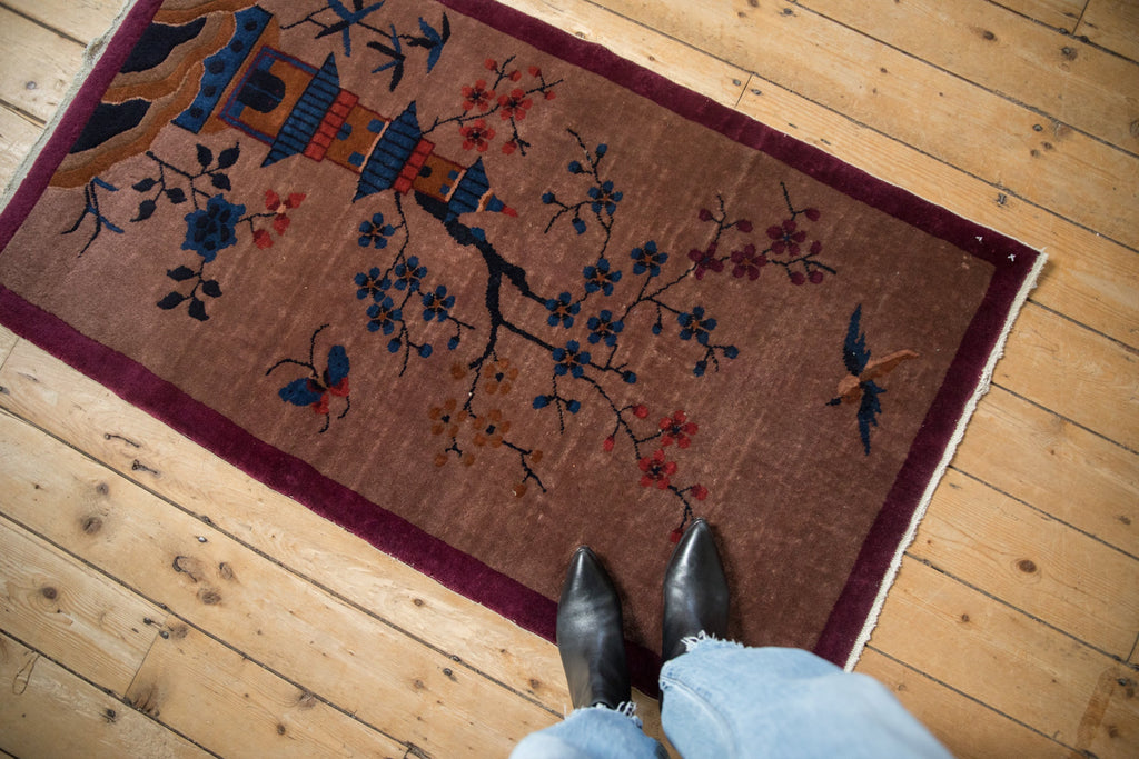 2.5x4.5 Vintage Art Deco Rug