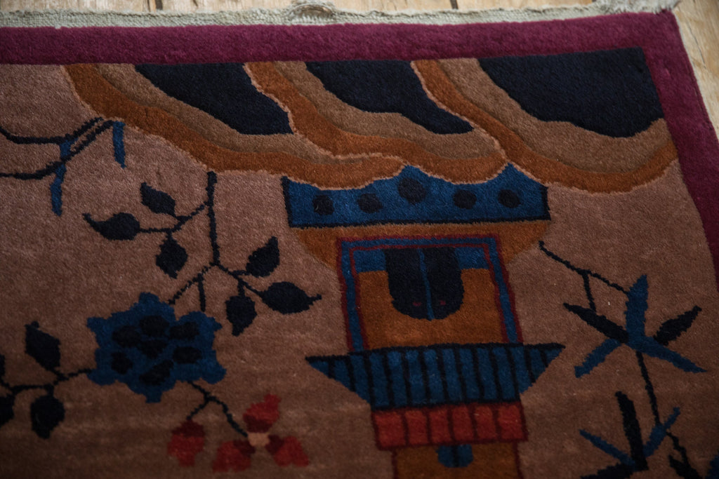 2.5x4.5 Vintage Art Deco Rug
