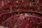 3.5x4 Antique Turkmen Square Rug