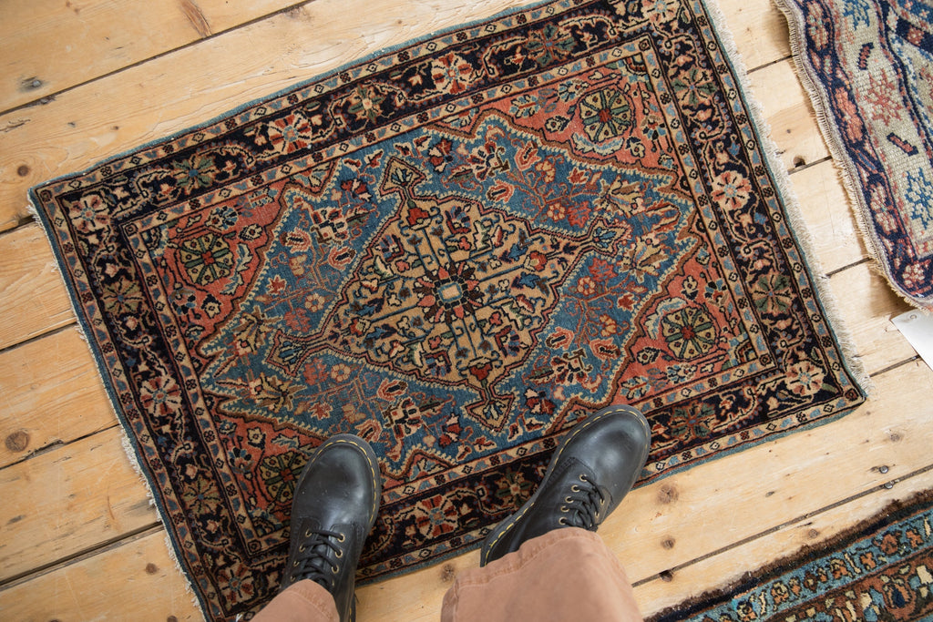 2x3 Vintage Farahan Sarouk Rug Mat