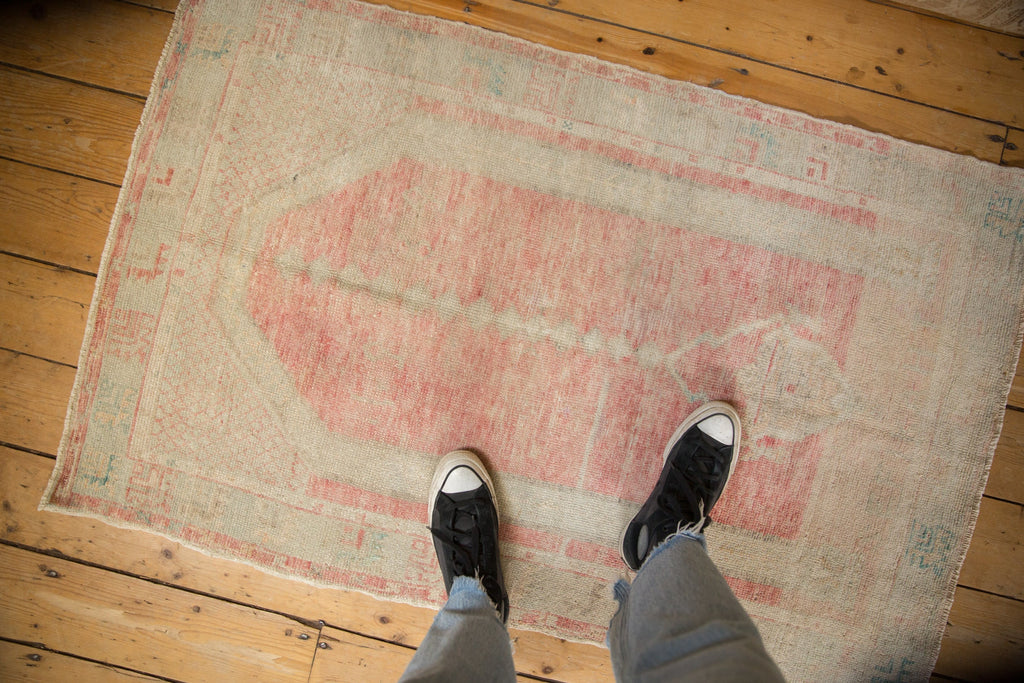 3x4.5 Vintage Distressed Oushak Rug