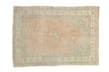 3x4 Vintage Distressed Oushak Square Rug