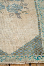2x3 Vintage Distressed Oushak Rug Mat