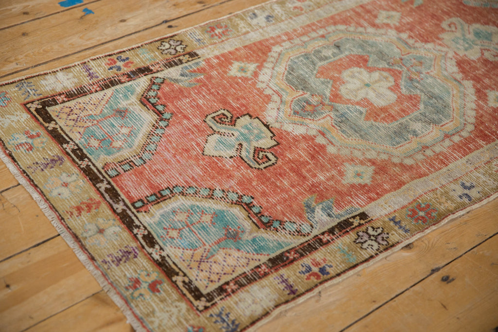 2.5x5 Vintage Distressed Oushak Rug Runner