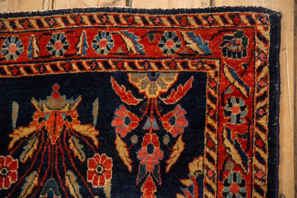 2.5x5 Antique Mohajeran Sarouk Rug Runner