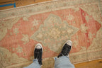 2.5x4.5 Vintage Distressed Oushak Rug