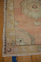 3x5 Vintage Distressed Oushak Rug