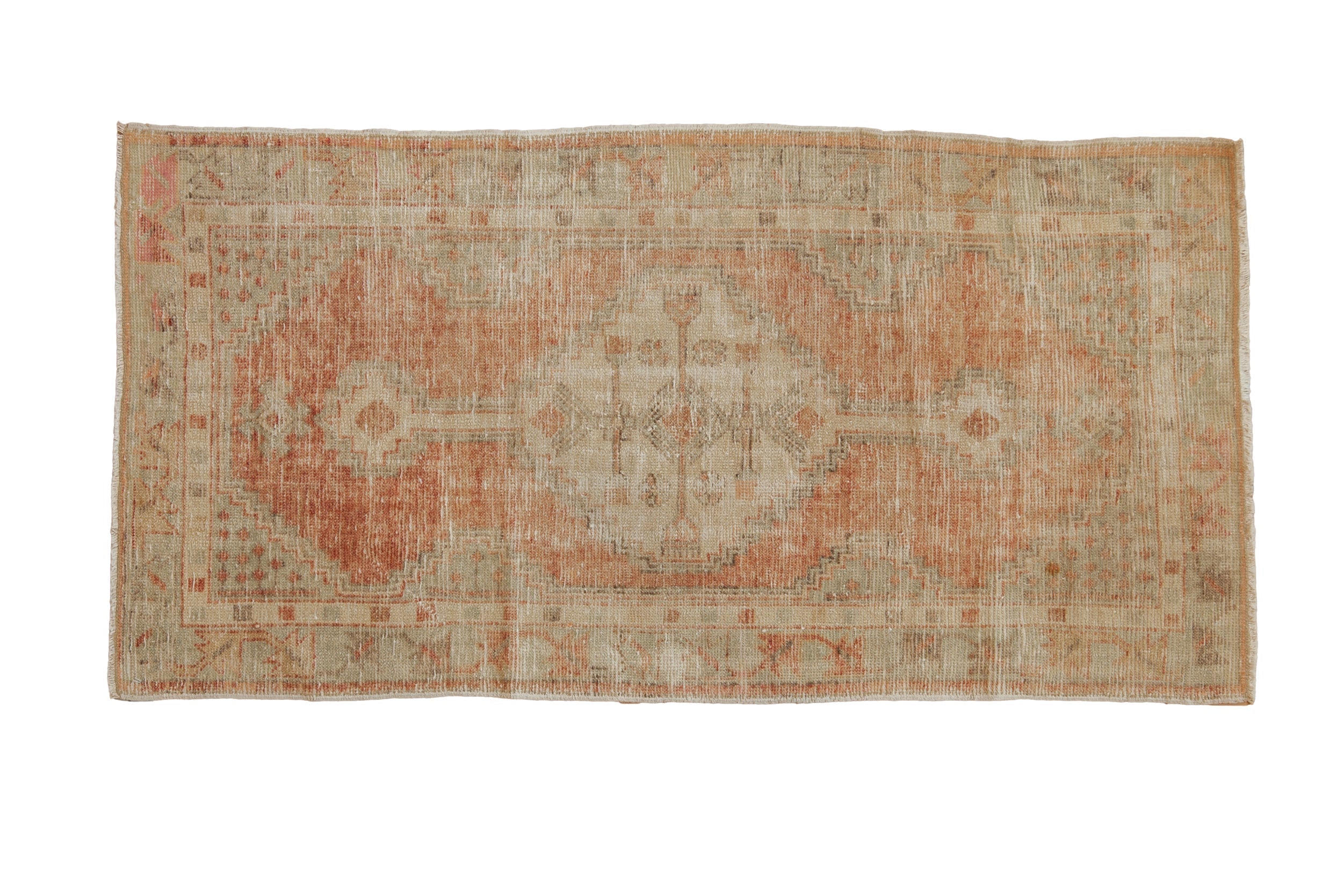 2.5x5 Vintage Distressed Oushak Rug Runner