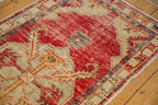 2.5x5.5 Vintage Distressed Oushak Rug Runner