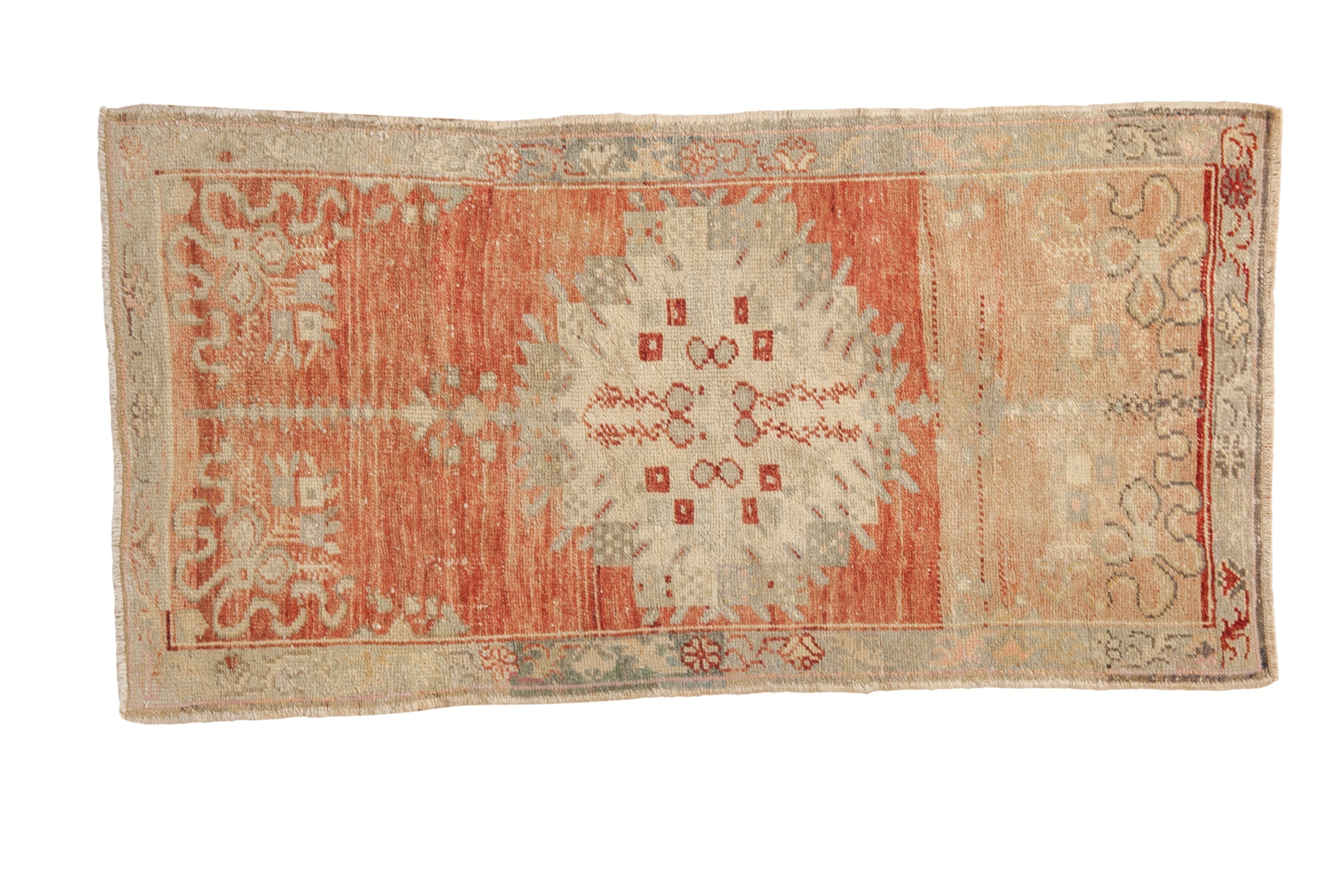 2.5x5 Vintage Distressed Oushak Rug Runner