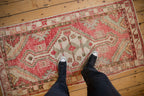2.5x5.5 Vintage Distressed Oushak Rug Runner