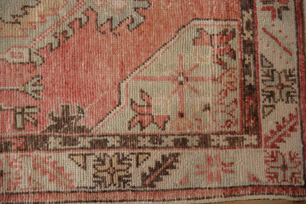 2.5x5.5 Vintage Distressed Oushak Rug Runner