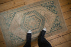 2.5x4 Vintage Distressed Oushak Rug