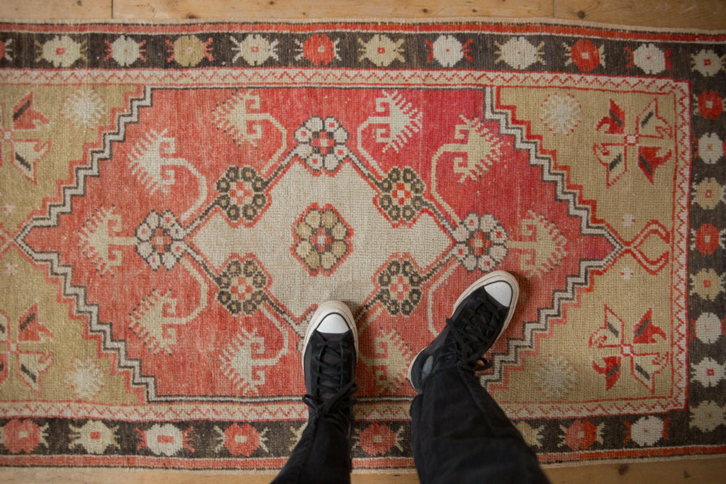 3x5.5 Vintage Distressed Oushak Rug