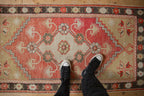 3x5.5 Vintage Distressed Oushak Rug