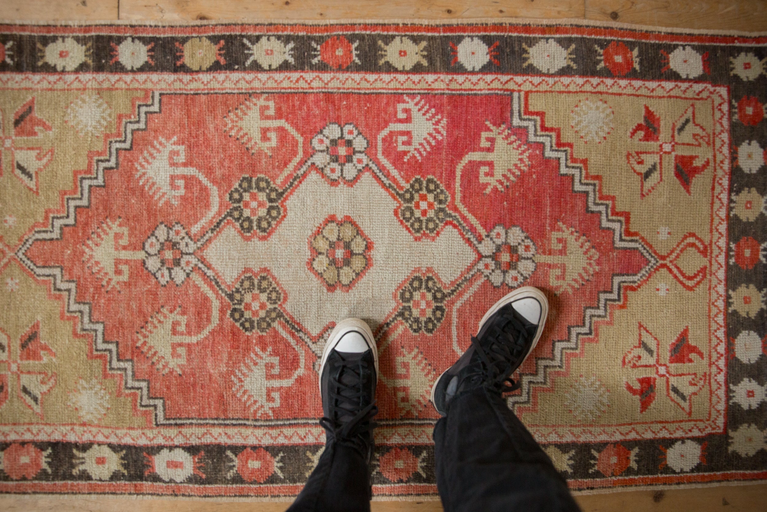 3x5.5 Vintage Distressed Oushak Rug