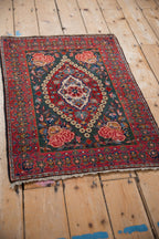 2x3 Vintage Fine Kashan Rug Mat