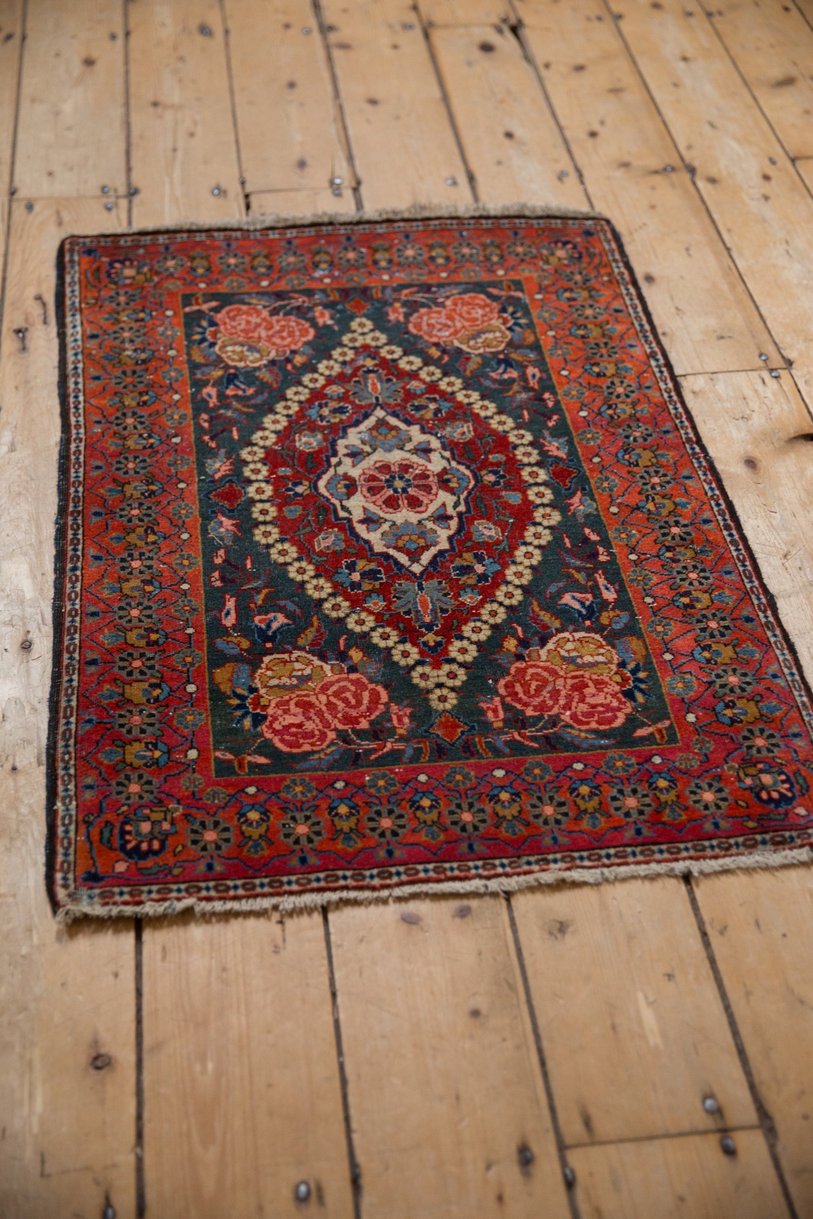 2x3 Vintage Fine Kashan Rug Mat