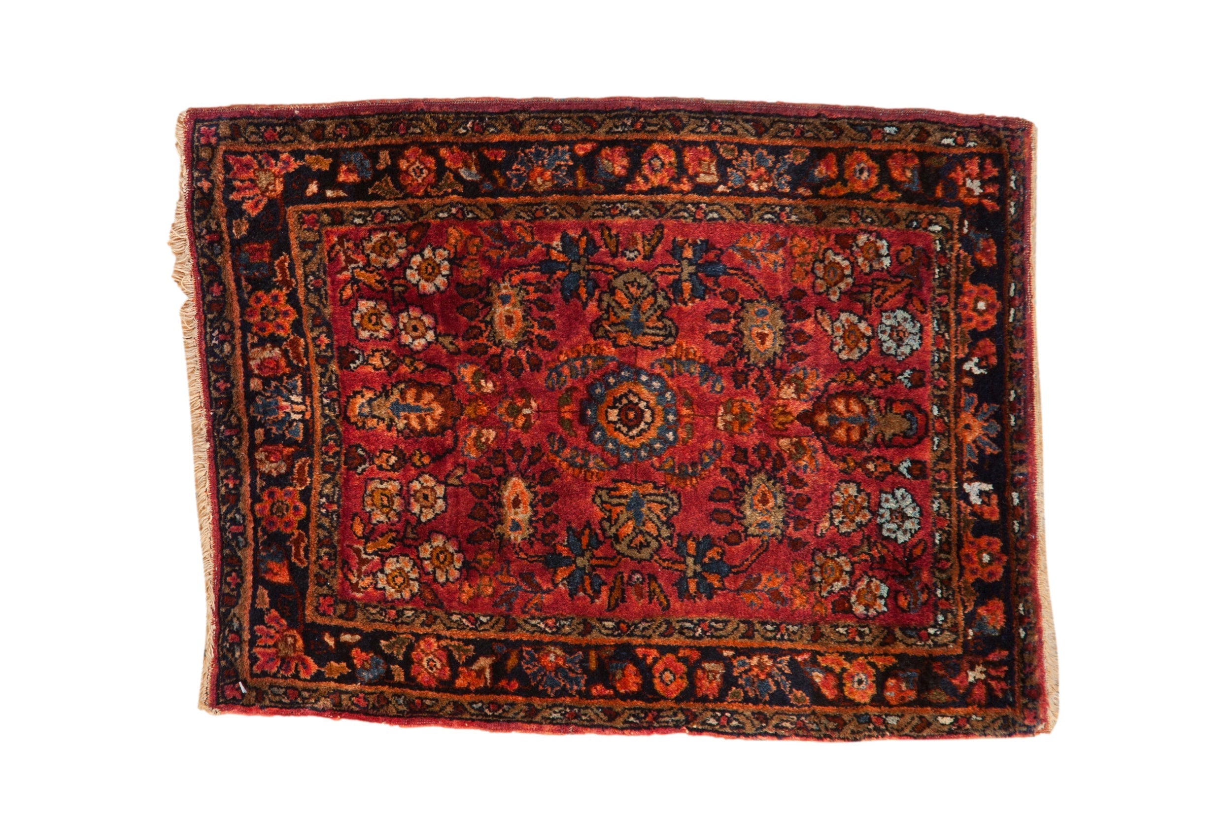 2x2.5 Vintage Fine Lilihan Square Rug Mat