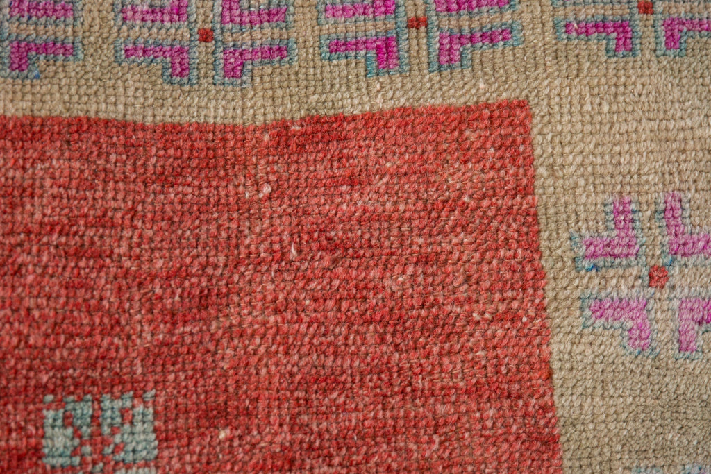 2x3.5 Vintage Distressed Oushak Rug