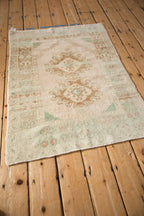 3x4 Vintage Distressed Oushak Square Rug