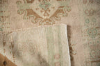 3x4 Vintage Distressed Oushak Square Rug