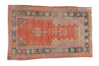 2x3.5 Vintage Distressed Oushak Rug