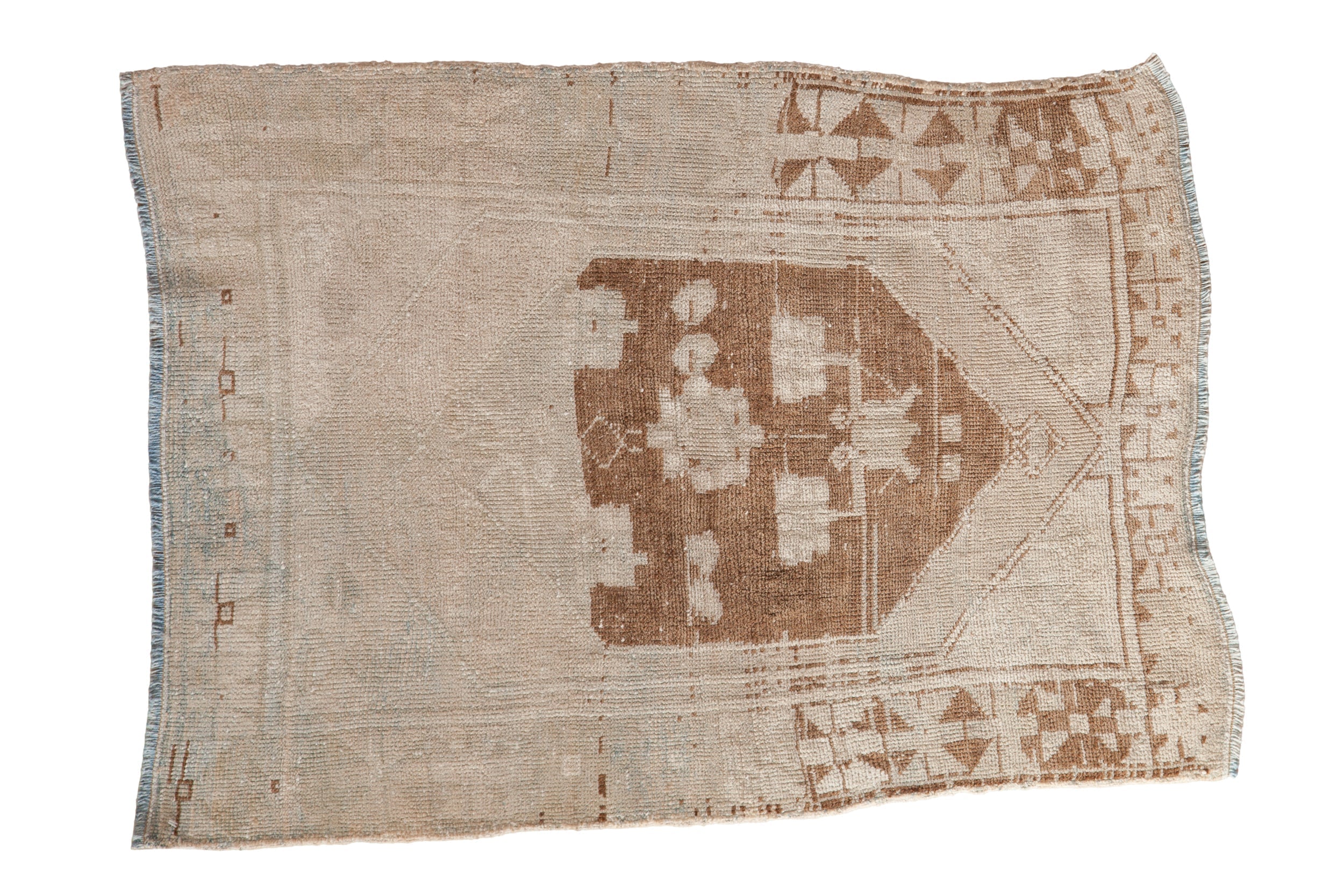 3x4 Vintage Distressed Oushak Square Rug