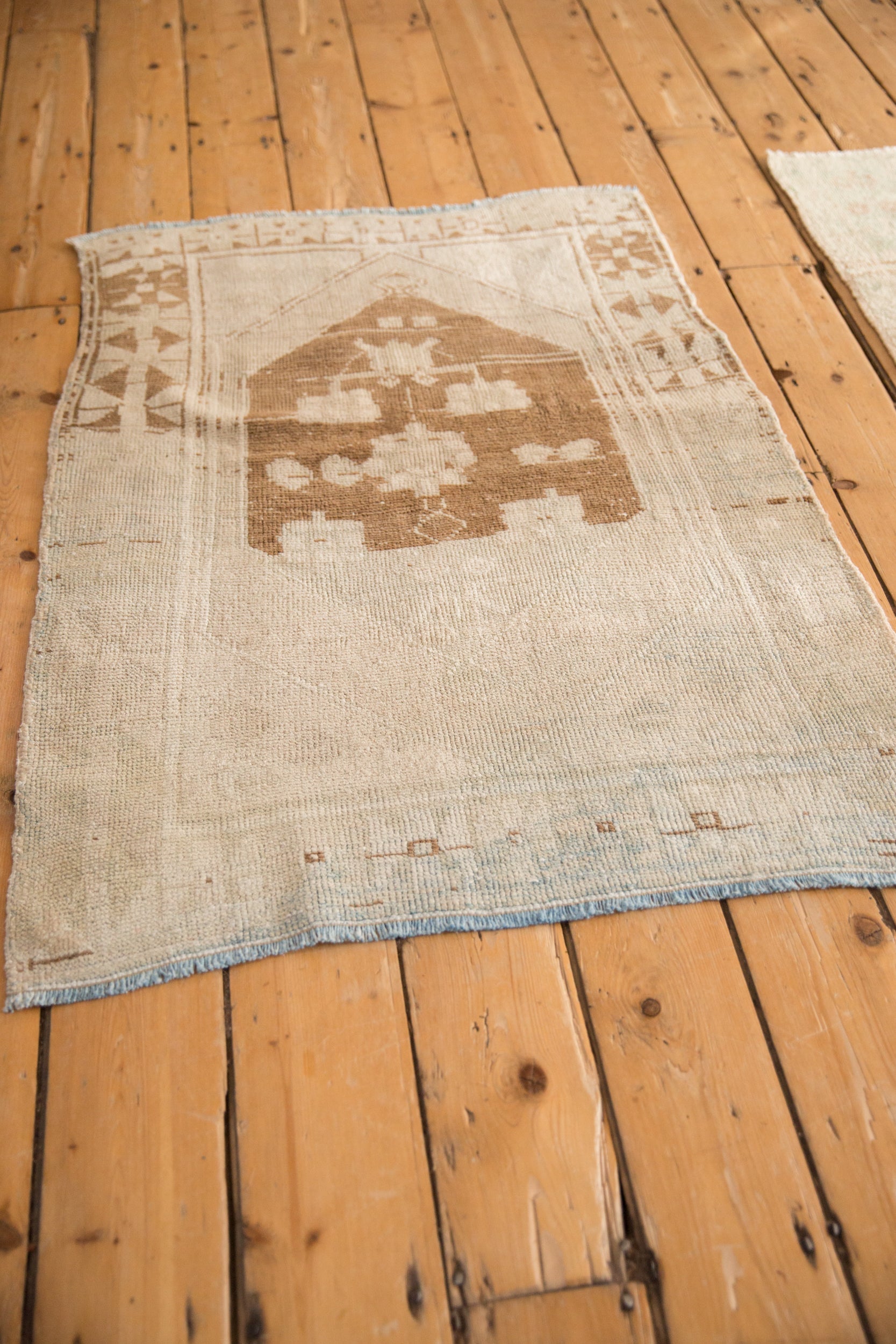 3x4 Vintage Distressed Oushak Square Rug