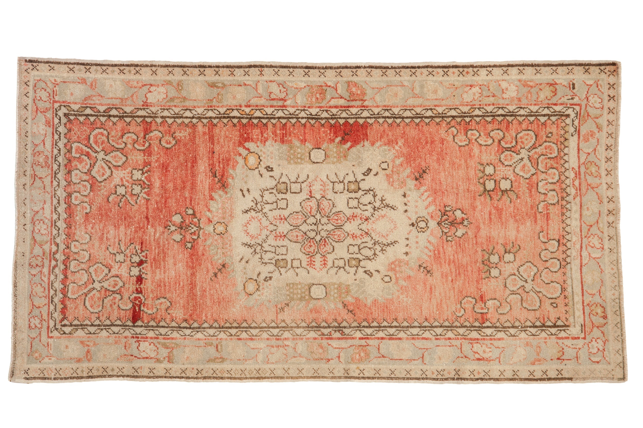 3.5x6 Vintage Distressed Oushak Rug