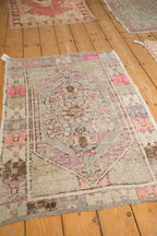 2.5x4 Vintage Distressed Oushak Rug