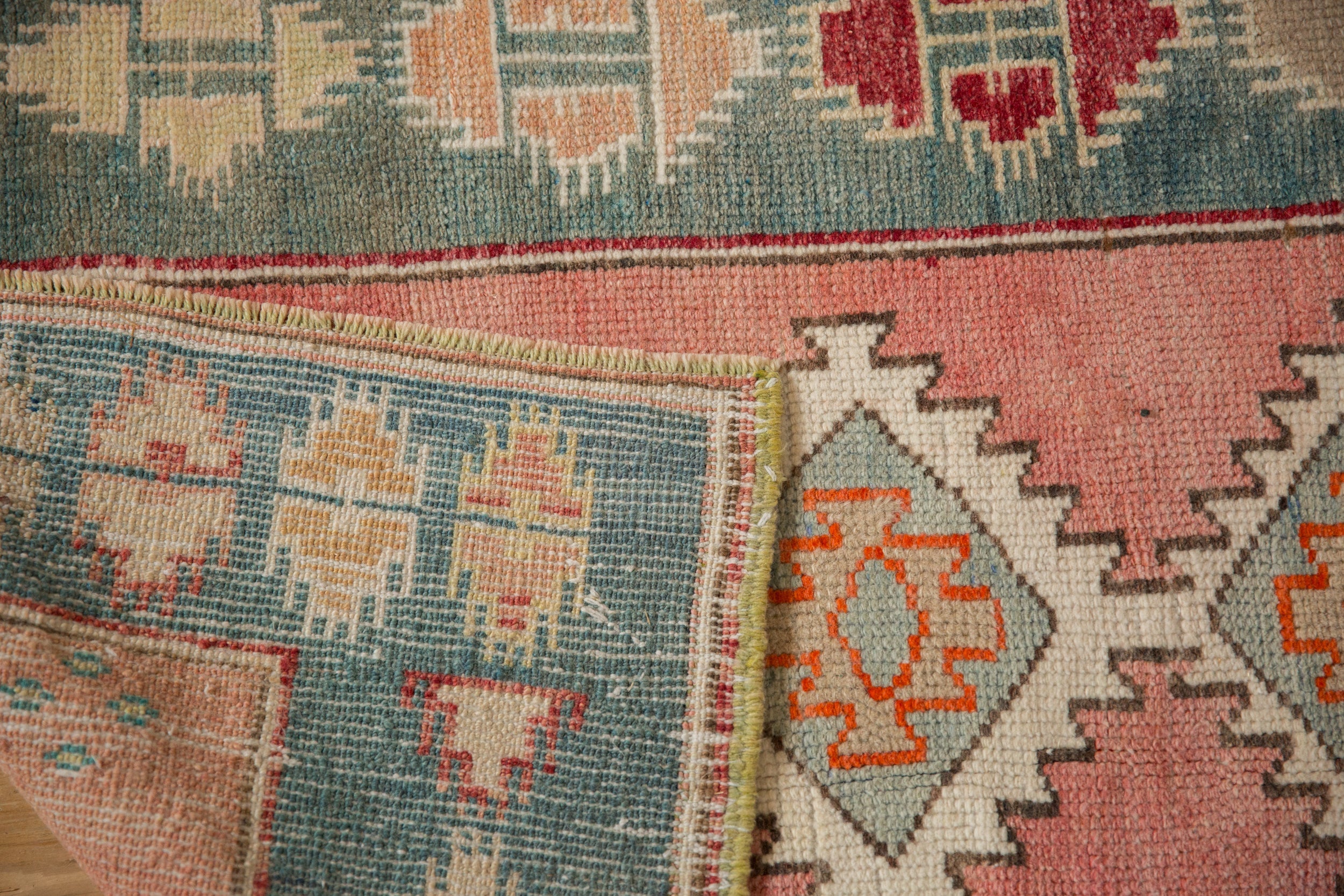 2.5x3.5 Vintage Distressed Oushak Rug