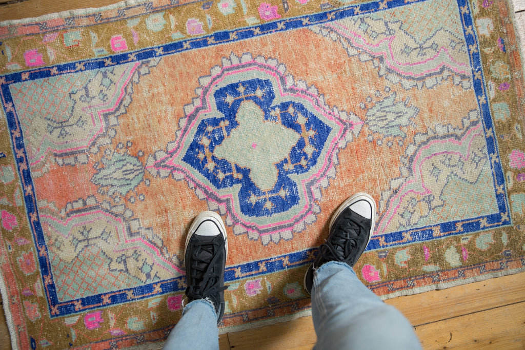 2.5x4.5 Vintage Distressed Oushak Rug