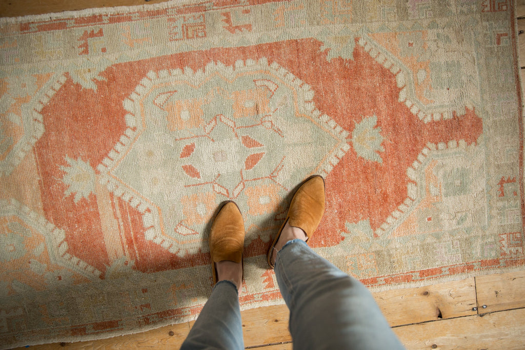 3x6 Vintage Distressed Oushak Rug Runner
