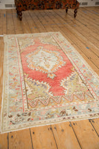 3x6 Vintage Distressed Oushak Rug Runner