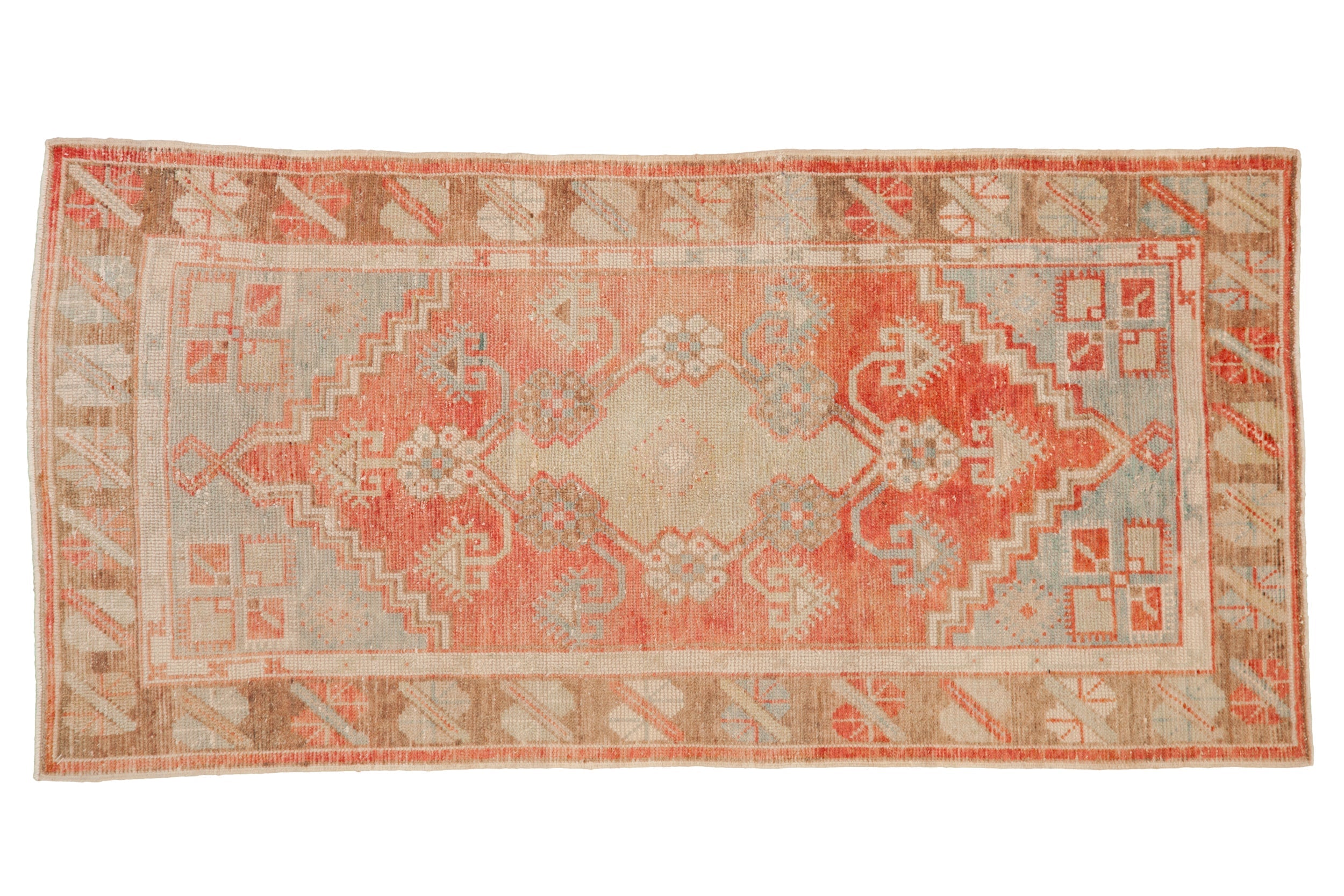 2.5x5 Vintage Distressed Oushak Rug Runner