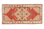 2.5x5.5 Vintage Distressed Oushak Rug Runner