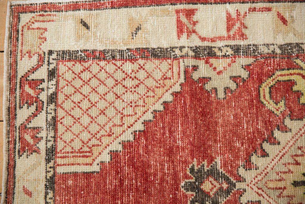 2.5x5.5 Vintage Distressed Oushak Rug Runner