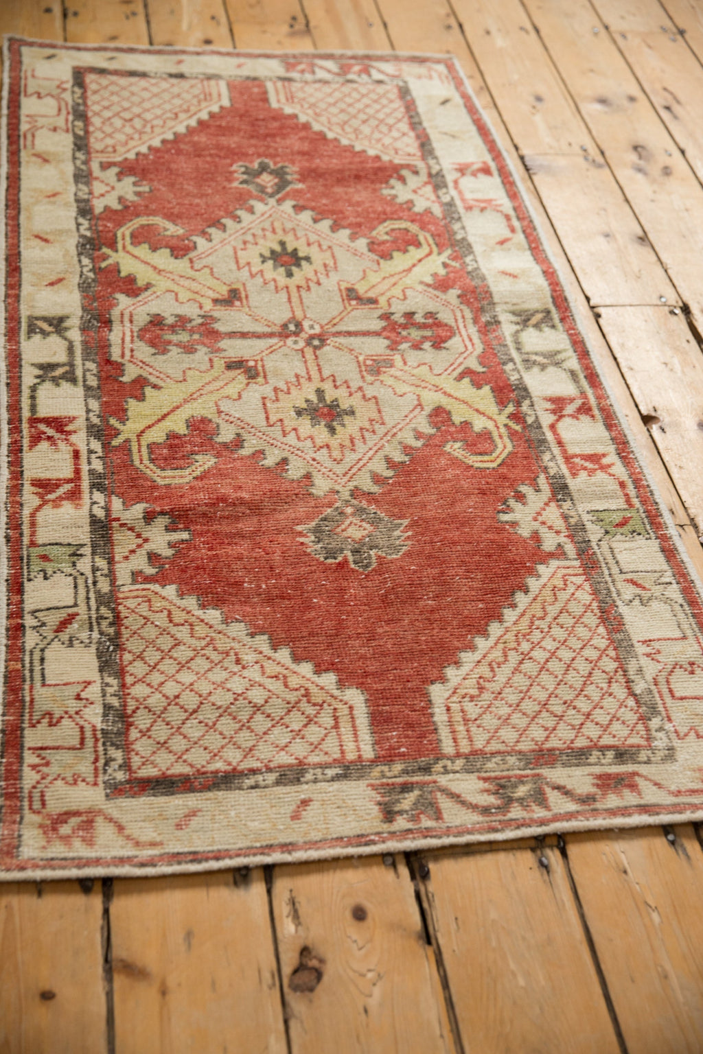 2.5x5.5 Vintage Distressed Oushak Rug Runner
