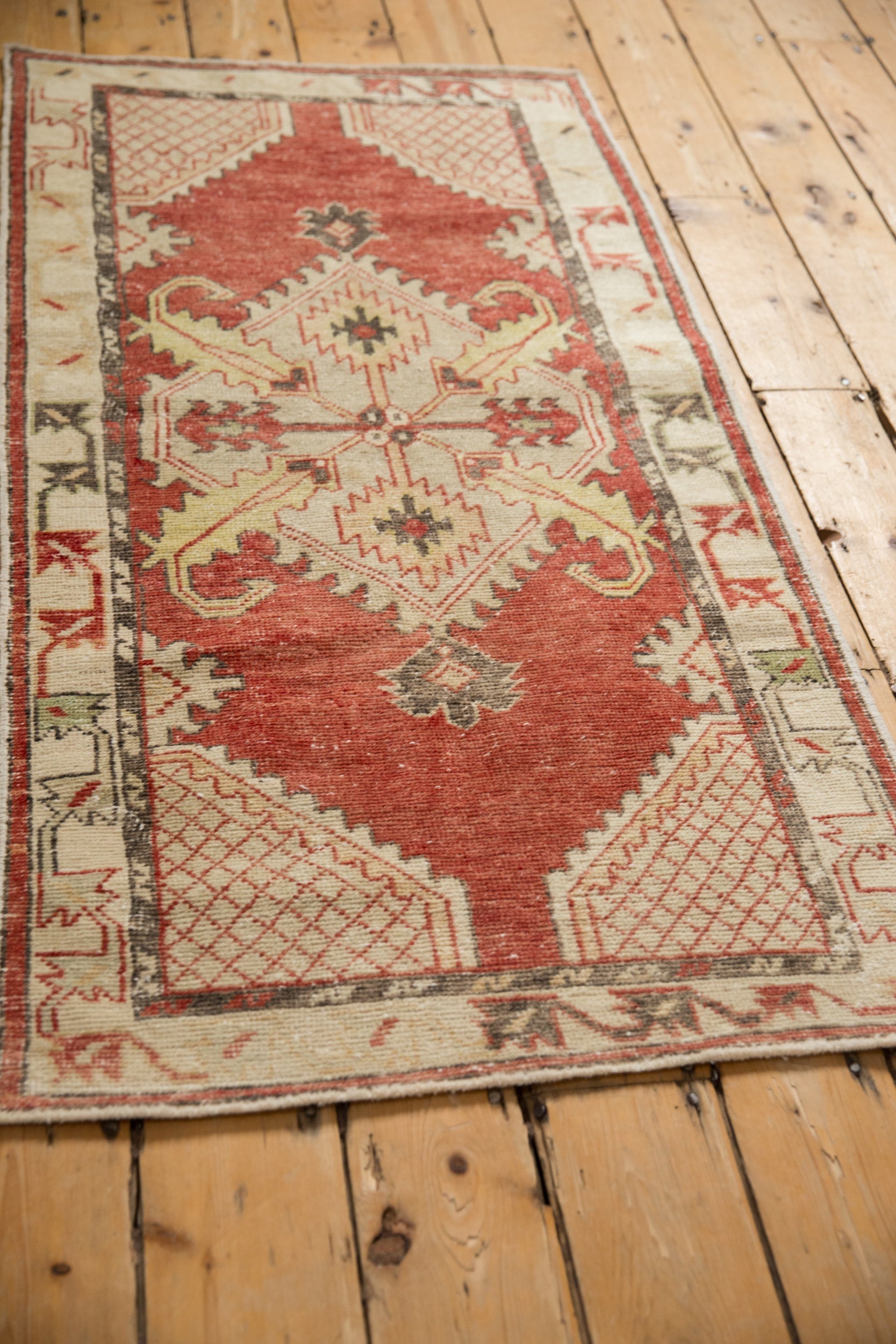 2.5x5.5 Vintage Distressed Oushak Rug Runner