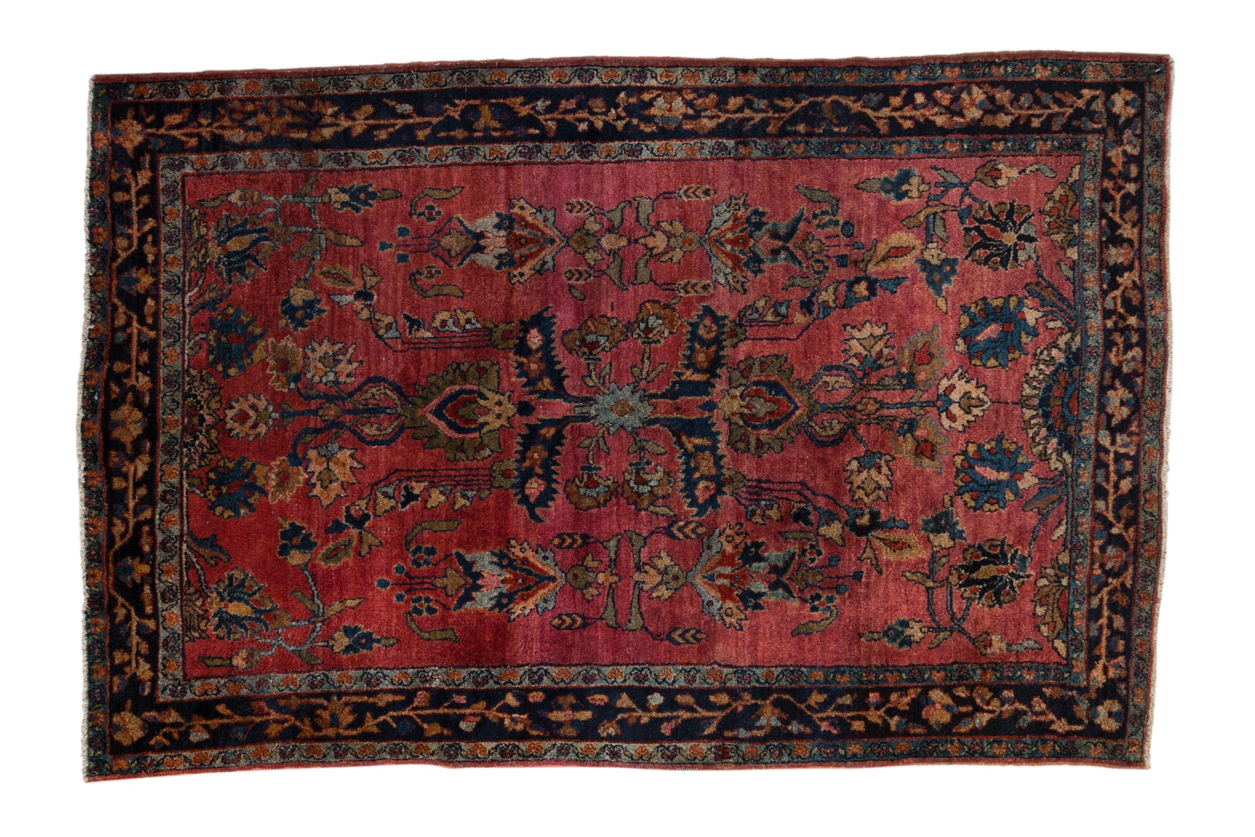 4x6.5 Antique Fine Sarouk Rug