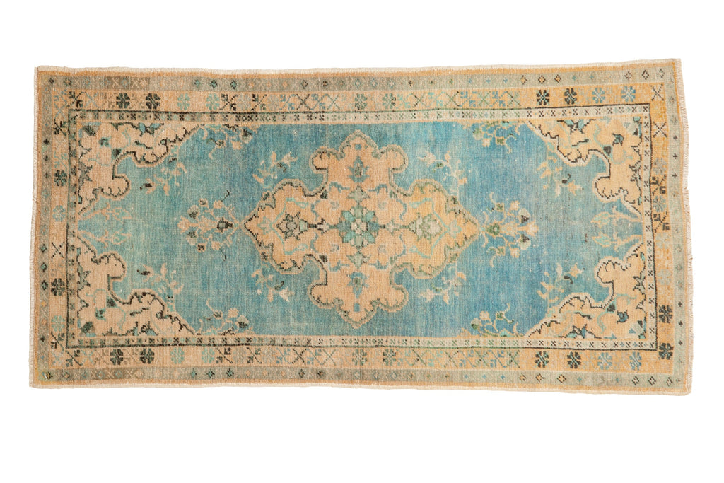 2.5x5 Vintage Distressed Oushak Rug Runner