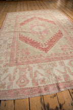 6x8.5 Vintage Distressed Oushak Carpet