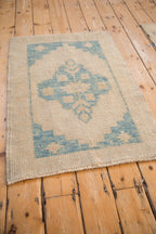 2.5x3.5 Distressed Oushak Rug