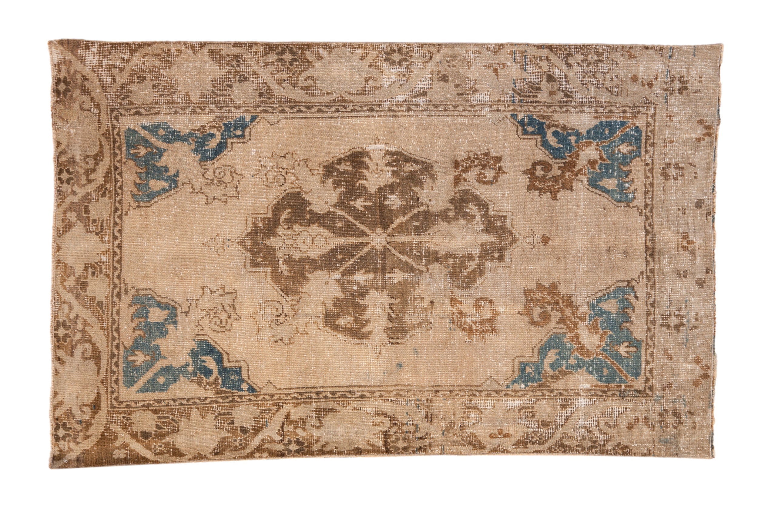 3.5x5.5 Vintage Distressed Oushak Rug