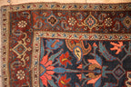 4.5x6 Antique Kurdish Bijar Rug